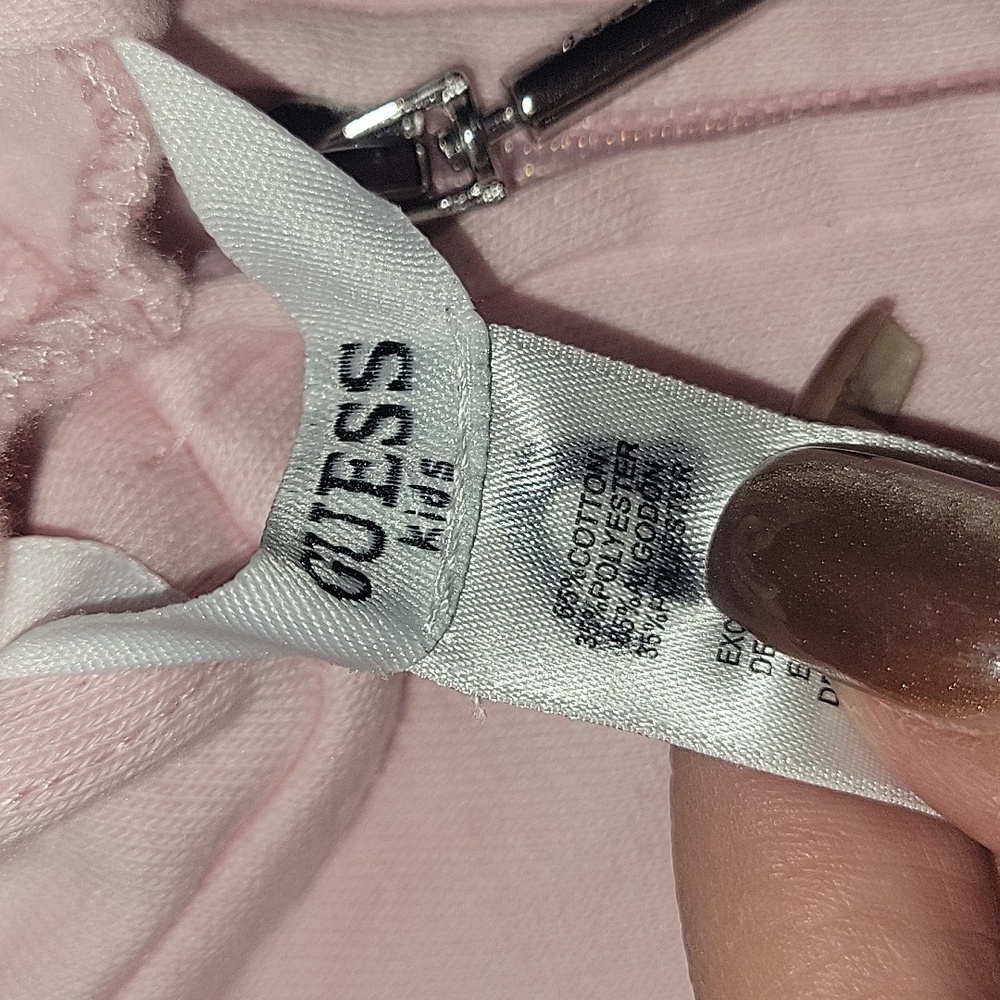 GUESS Light Pink Kids Hoodie - Picture 3 of 3